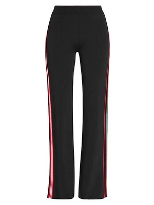 Striped Wide-Leg Pants