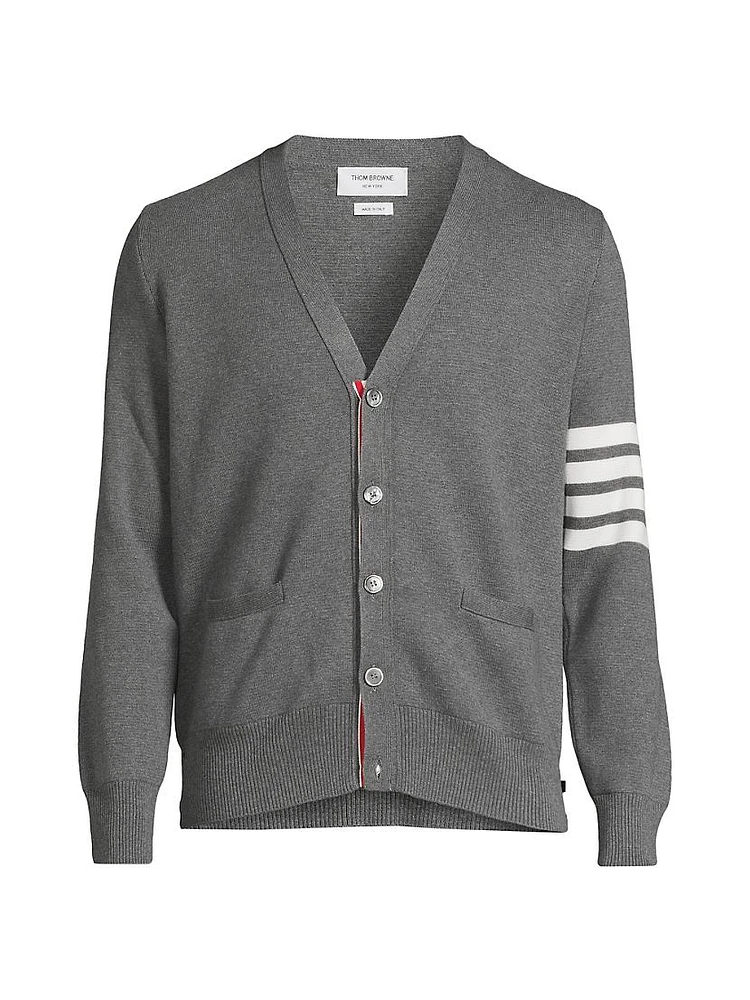 Milano 4-Bar Cotton Cardigan