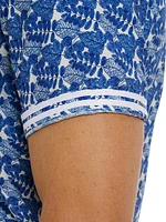 Henrik Leaf Print Short-Sleeve Shirt