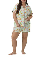 Summer Sips Boxer Short-Sleeve Pajamas