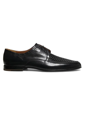 Lisboa Woven Leather Lace-up Shoes