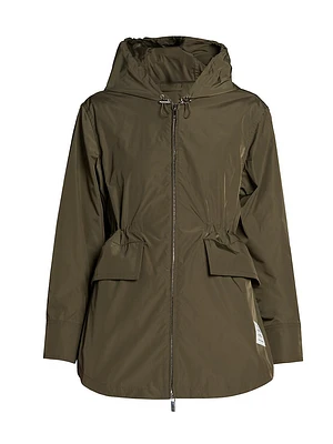 Nylon Tech Gabardine Hooded Parka