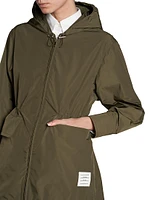 Nylon Tech Gabardine Hooded Parka