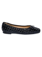 Gwynn Woven Patent Leather Ballet Flats