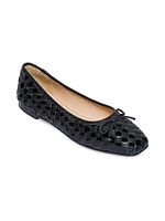 Gwynn Woven Patent Leather Ballet Flats