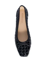 Gwynn Woven Patent Leather Ballet Flats