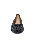 Gwynn Woven Patent Leather Ballet Flats