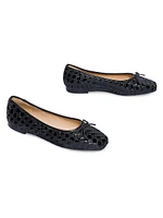 Gwynn Woven Patent Leather Ballet Flats