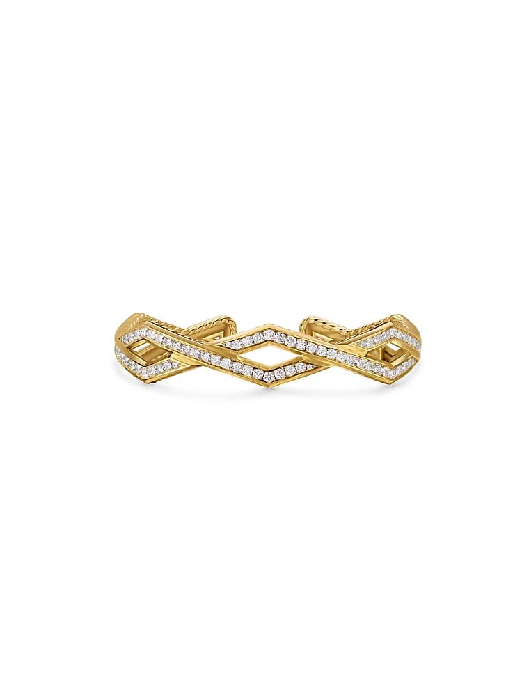 Zig Zag Stax™ Cuff Bracelet 18K Yellow Gold