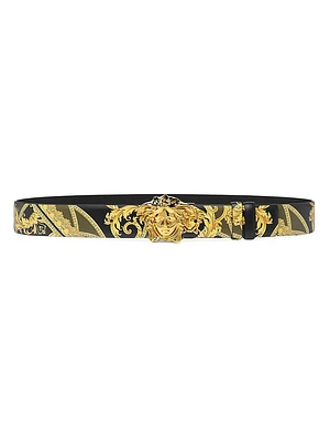 La Medusa Reversible Leather Belt