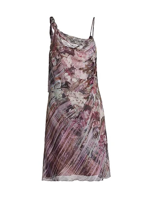 Floral Silk Midi-Dress