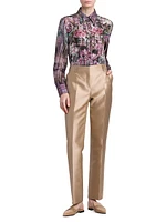 Metallic Tailored Trousers