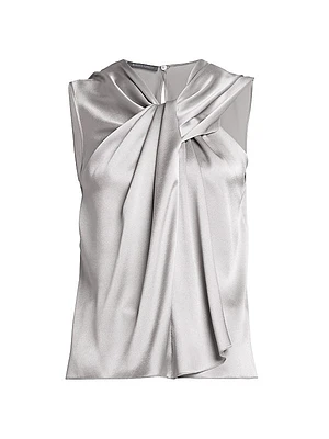Satin Draped Top