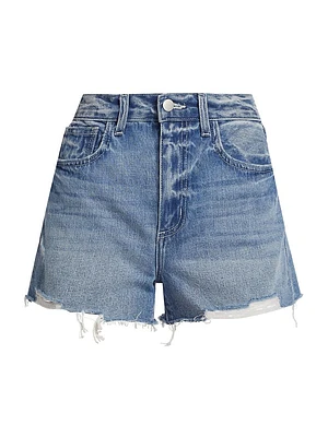 Beck High-Rise Denim Shorts