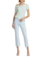 Kendra High-Rise Cropped Flare Jeans