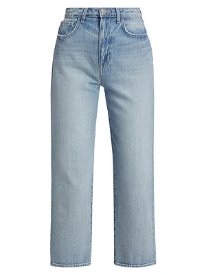 June High-Rise Crop Stovepipe Jeans