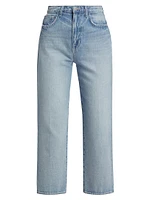 June High-Rise Crop Stovepipe Jeans