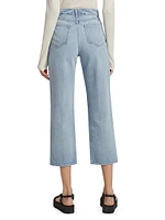 June High-Rise Crop Stovepipe Jeans