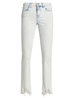 Harmon Distressed Mid-Rise Skinny Jeans