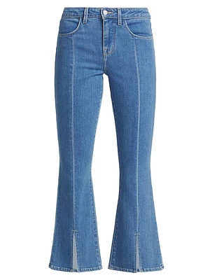 Rue High-Rise Boot-Cut Crop Jeans