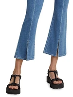 Rue High-Rise Boot-Cut Crop Jeans