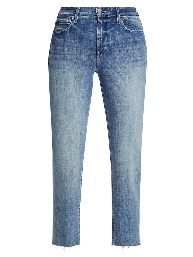 Sada High-Rise Slim Crop Jeans