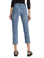 Sada High-Rise Slim Crop Jeans