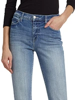 Sada High-Rise Slim Crop Jeans