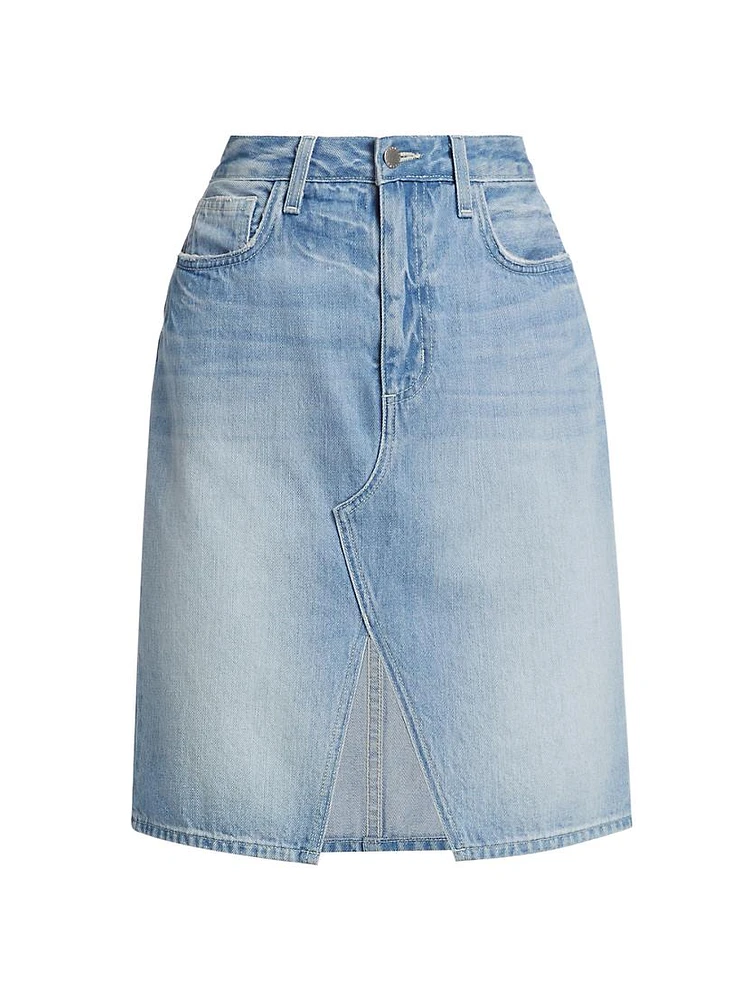 Tylee Denim Knee-Length Skirt