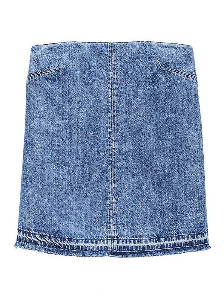 Aurora Denim Strapless Top