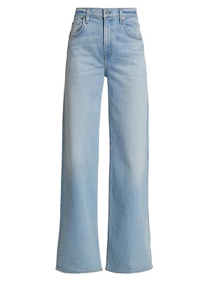 Loli High-Rise Stretch Wide-Leg Jeans