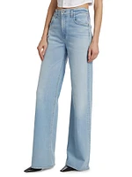 Loli High-Rise Stretch Wide-Leg Jeans