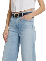 Loli High-Rise Stretch Wide-Leg Jeans