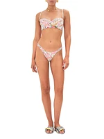 Floral Low-Waist Bikini Bottom