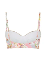 Patchwork Floral Balconette Underwire Bikini Top