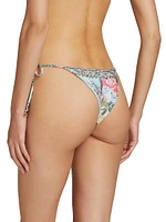 Floral Side-Tie Bikini Bottoms