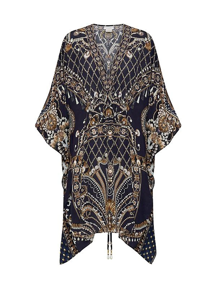 Printed Silk Caftan