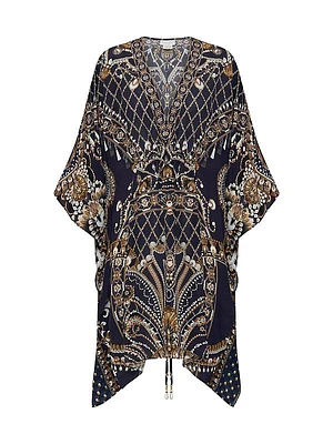 Printed Silk Caftan