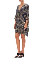 Printed Silk Caftan