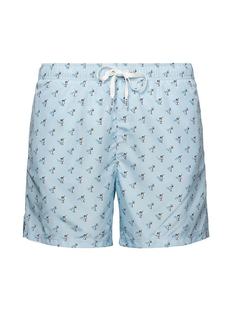 Drink Drawstring Swim Shorts