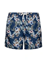 Floral Drawstring Swim Shorts