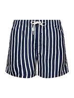 Striped Drawstring Swim Shorts