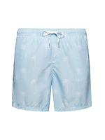 Palm Tree Drawstring Swim Shorts