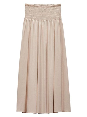 Alicia Poplin Maxi Skirt