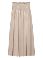 Alicia Poplin Maxi Skirt