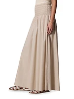 Alicia Poplin Maxi Skirt