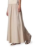 Alicia Poplin Maxi Skirt