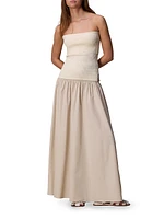 Alicia Poplin Maxi Skirt