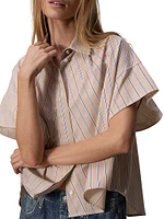 Martha Stripe Poplin Shirt