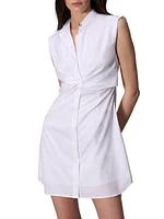 Louisa Sleeveless Poplin Minidress